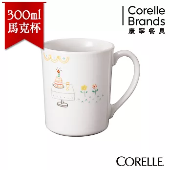 【美國康寧 CORELLE】悠閒午後 日式陶瓷350ml馬克杯(日本製)-509EW