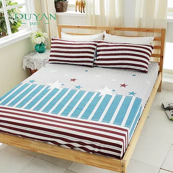 DUYAN《英倫輕搖滾》雙人三件式床包枕套組