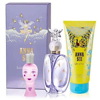 ANNA SUI 安娜蘇 Lucky Wish幸運精靈淡香水75ml (贈逐夢翎雀沐浴膠200ml+洋娃娃小香4ml)