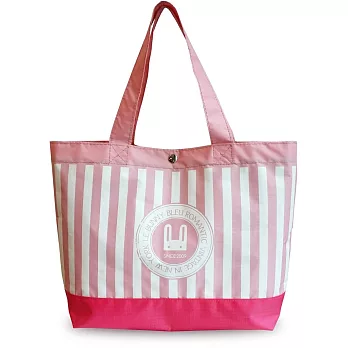 Lebunny Bleu 韓國藍兔子-海軍風條紋戶外組粉紅