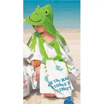 可愛動物造型連帽浴衣/浴巾/浴袍綠青蛙