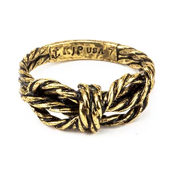Kiel James Patrick BOW OF THE BOAT 美國手工船錨 水手船弓金色復古仿舊戒指6金色