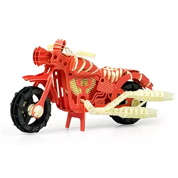 Papero紙風景 DIY迷你模型-摩托車(紅)/Motocycle(Red)