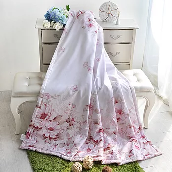 義大利La Belle《浪漫花妍》天使絨涼被(5x6尺)