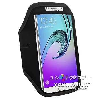 Samsung Galaxy A7 5.5吋 簡約風運動臂套_黑