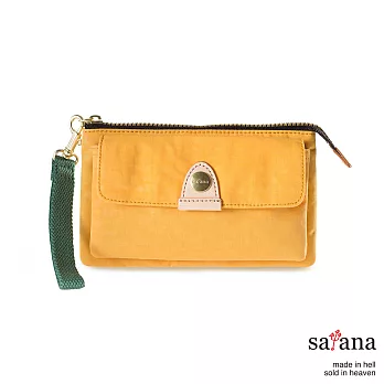 satana - 都會長夾/手拿包 - 琥珀黃