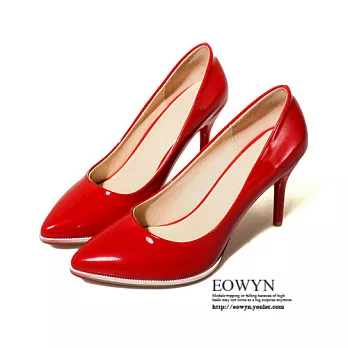 EOWYN．完美性感魅力細跟尖頭高跟鞋EMD04229-100/1色/34-39碼現貨+預購34紅色