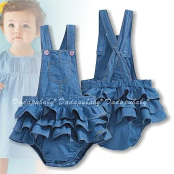 女童牛仔棉裙哈衣/包屁衣85牛仔裙屁衣