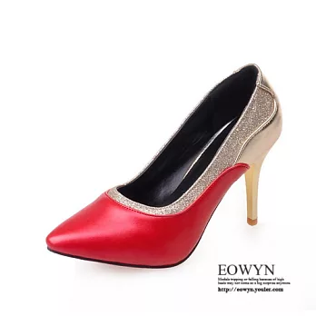 EOWYN．甜美高跟鞋尖頭細跟包鞋EMD04191-66/3色/34-39碼現貨+預購34紅色