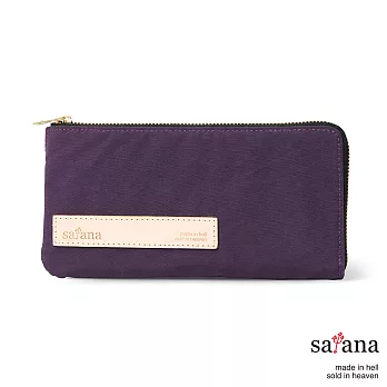 satana - 簡約實用長夾 - 紫色