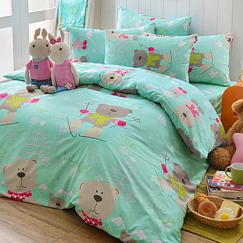 英國Abelia《滑雪貝兒》加大四件式被套床包組
