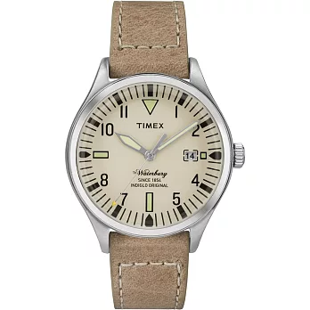 【TIMEX】天美時Waterbury系列 潮流腕錶-38mm (淺棕 TXT2P84500)