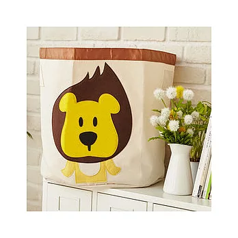SHIBUDI 尋寶動物家族貼布收納袋-尋寶獅Marty黃色