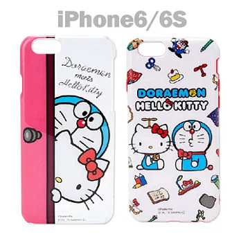 哆啦A夢 x Hello Kitty聯名款iPhone6​​/6S 4.7吋手機殼。單選任意門(PC硬殼)