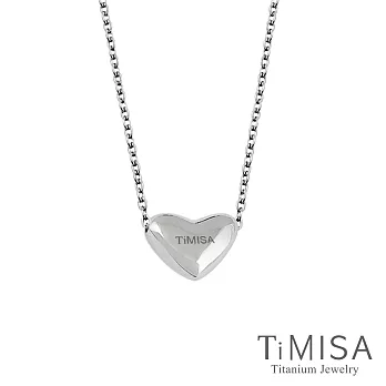 TiMISA《鈦真心-穿洞版》(極細鎖骨)純鈦項鍊(B)原色