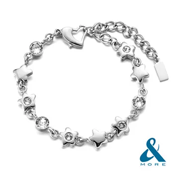 &MORE愛迪莫鈦鍺 Galaxy星河鍺鑽手鍊13.流星-晶耀白