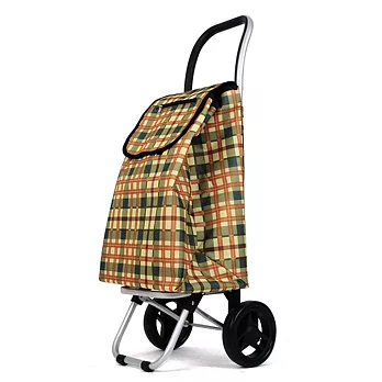 日本LEGEND WALKER 9069 購物袋黃綠棋盤格子