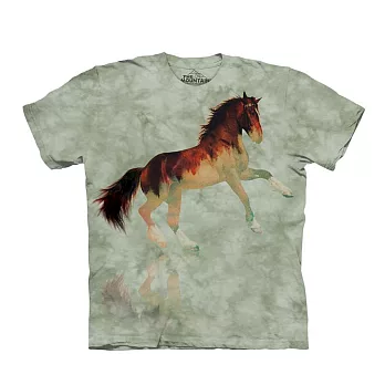 【摩達客】美國進口The Mountain 森林野馬 純棉環保短袖T恤[現貨+預購]S(台版M/L)