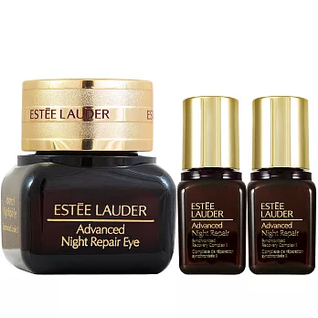 ESTEE LAUDER 雅詩蘭黛 特潤超導眼部修護霜(15ml)+特潤再生超導修護露(7ml)*2