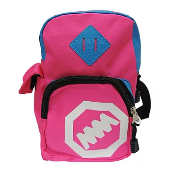 RK-1 運動風輕巧單肩斜背包胸包 V-8085 (共三色 桃紅/黑色/藍色)桃紅