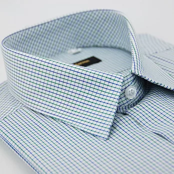 【金安德森】藍x綠中格紋長袖襯衫15藍x綠