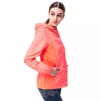 【hilltop山頂鳥】女款3M Scotchlitr反光抗UV超潑水輕量外套S02FA3-S菊格紋