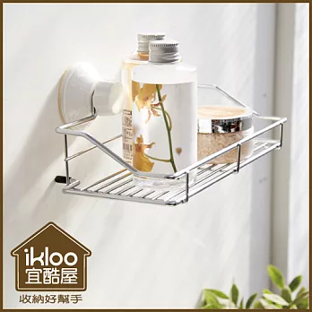 Taco無痕吸盤系列-吸盤萬用置物架-銀色