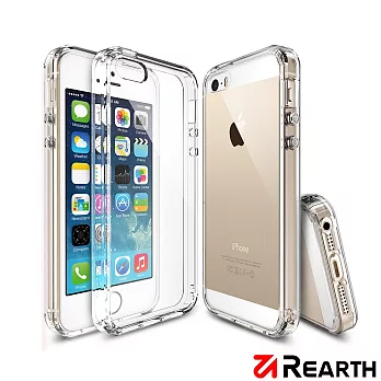 Rearth Apple iPhone 5s/SE (Ringke Fusion) 高質感保護殼(贈送保護貼) 透明