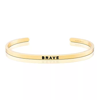 MANTRABAND BRAVE 勇往直前 迎接挑戰 金色手環 附包裝盒