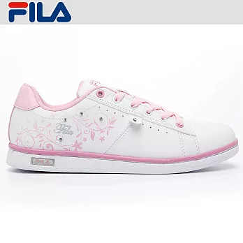FILA女性水鑽休閒運動鞋-5-C102P-155-6甜蜜粉