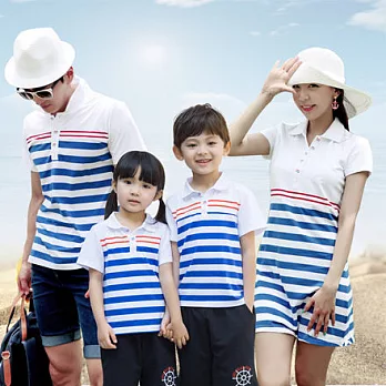 GU藍白條紋個性上衣親子裝(媽咪)S藍白條紋