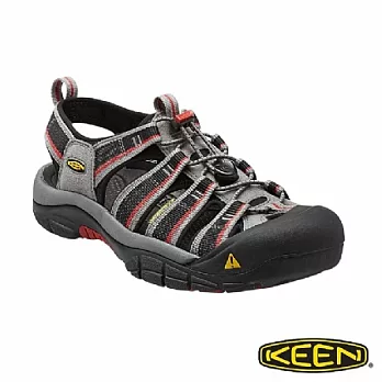 KEEN 男 NEWPORT H2 護趾涼鞋(深灰/紅)(KE110230)7.5深灰/紅