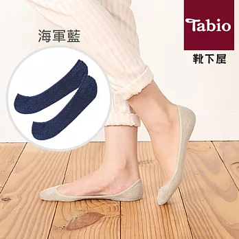 日本靴下屋Tabio 時尚舒適防滑棉麻隱形襪/船襪海軍藍