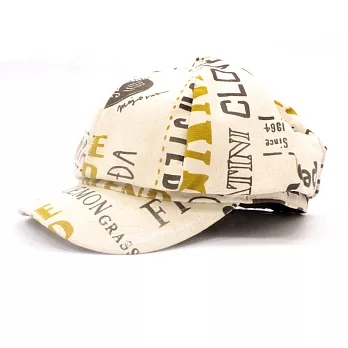 【U】MONEY HAT - 深夜的蘇格拉底八片報童帽(三色可選) - 米色