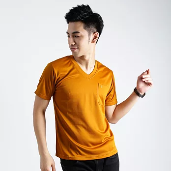 【遊遍天下】MIT台灣製女款休閒抗UV吸濕排汗機能POLO衫(S106)S土黃