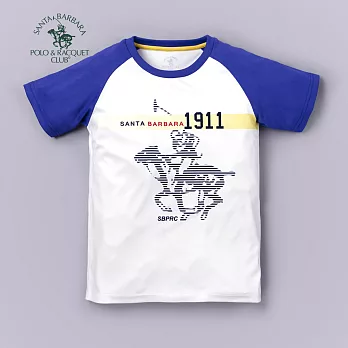 【S.B. POLO】1911雙色排汗上衣(白)120白