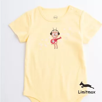 純棉舒適棉柔☆Limitmax☆搖滾小羊包屁衣3-6M (50CM)陽光黃