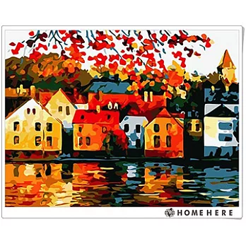 [HOMEHERE] DIY數字油畫/ 烈焰紅花