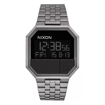【NIXON】獨特八角錶框 Re-run_A158冷灰