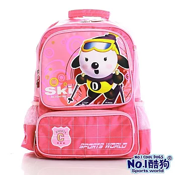 CoolDogs酷狗 中低年級超輕人體工學護脊書包 背包(可愛粉)7800-169
