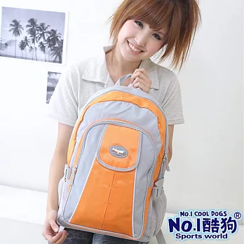 Cool dogs 酷狗輕型護脊書包-亮彩橘(7800-90)