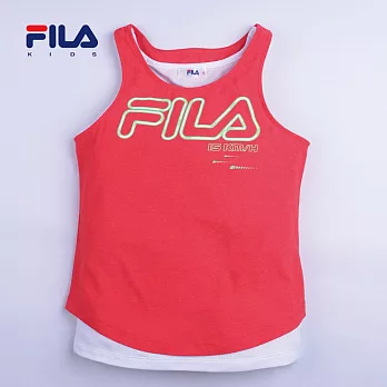 【FILA】健康活力二件式吸濕排汗上衣(粉橙)135粉橙