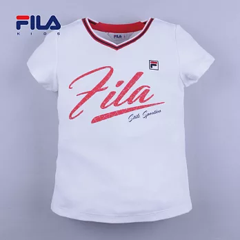 【FILA】FILA V領涼感上衣(白)135白