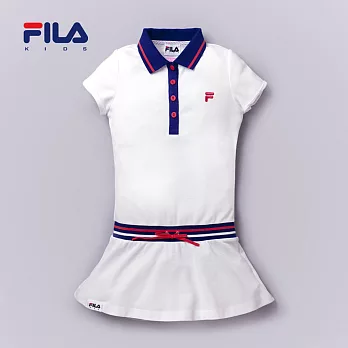 【FILA】FILA俏麗針織洋裝(白)135白