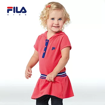 【FILA】FILA俏麗針織洋裝( 090-120 cm)(紅)90紅
