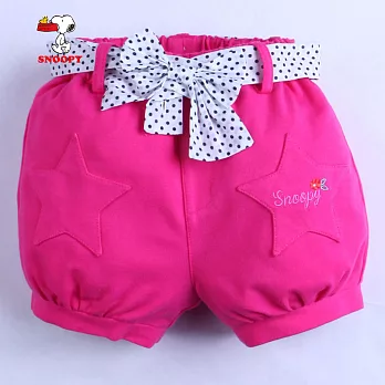 【SNOOPY】星星知我心針織短褲(桃紅)90桃紅