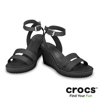 Crocs - 女款 - 蕾麗楔型鞋 -35黑色