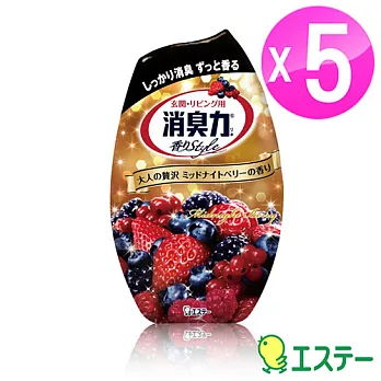 ST雞仔牌 新部屋消臭力玄關居家消臭專用-莓果香400ml (5入 ) ST-123568