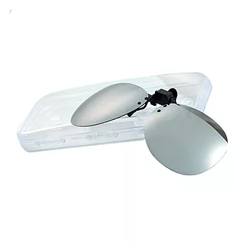 【Kelly C.】水銀炫彩_偏光眼鏡夾式鏡片-眼鏡專用前掛片(水銀_銀色)