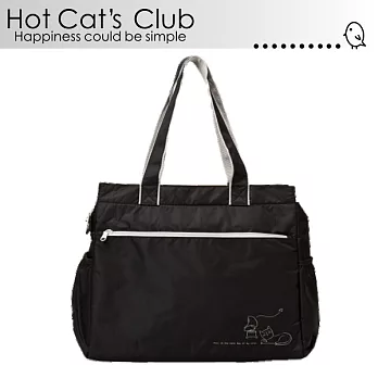 【Hot Cat’s】日系優質辣貓休閒提袋-典雅黑(7800-136)